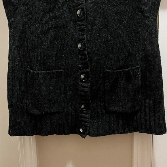 Woolrich Black and deep Red Fair Isle Med Cardigan with Sheep Design EX guc - Picture 4 of 11